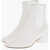 Maison Margiela Mm6 Leather Chelsea Boots Heel 5Cm White