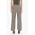 N°21 Chino Trousers With Pied De Poule Pattern Beige