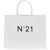 N°21 Shopper Bag With Logo WHITE