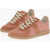 Maison Margiela Mm22 Suede Low-Top Sneakers With Contrast Laces Pink