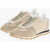 Maison Margiela Mm22 Fabric And Suede Low Top Sneakers Beige