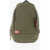 Diesel Solid Color Rave Backpack With Contrasting Logo Patch Green