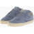 Maison Margiela Mm22 Canvas Low Top Sneakers With Juta Detail Blue