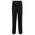 JACQUEMUS 'Le Pantalon Cordao' Black Pants with Pressed Pleats in Wool Woman BLACK