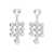 AREA Area Crystal Chandelier Earrings SILVER