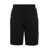 Stone Island STONE ISLAND Cargo bermuda shorts in brushed cotton fleece BLACK