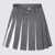 Thom Browne THOM BROWNE GREY AND WHITE COTTON-WOOL BLEND SKIRT MED GREY