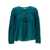 Isabel Marant Green 'Plalia' Pleated Blouse In Cotton Blend Woman GREEN