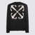 Off-White OFF-WHITE BLACK MOHAIR AND WOOL BLEND ARROW SWEATER BLACK