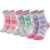 SKECHERS 3PPK Girls Casual Fancy Tie Die Socks Multicolour