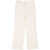 ALYSI Alysi Flared Linen Cropped Trousers WHITE