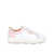 Tory Burch TORY BURCH LEATHER SNEAKERS WHITE/ROSE