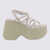 VIC MATIE Vic Matie Cream Leather Sandals DESERT