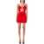 AREA AREA Star cutout mini dress SCARLET RED