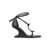 Rick Owens RICK OWENS Cantilever sandal T 8 BLACK