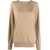Moschino MOSCHINO VIRGIN WOOL SWEATER WITH HEART CHARM NUDE & NEUTRALS