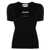Moschino MOSCHINO TOP WITH EMBROIDERY BLACK