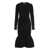 Alexander McQueen Alexander McQueen Ribbed Knit Midi Dress BLACK