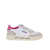 AUTRY AUTRY LEATHER AND SUEDE SNEAKERS WHITE / SAND