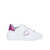 Philippe Model PHILIPPE MODEL LEATHER SNEAKERS BLANC/FUCSIA