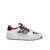 Balmain BALMAIN SNEAKERS IN PYTHON EFFECT LEATHER AND SMOOTH LEATHER GREY/RED