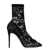 Dolce & Gabbana Black Pointed Boots In Chaintilly Lace Woman BLACK