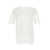 Jil Sander White Back Print Short-Sleeved T-Shirt in Cotton Man Paired with a Pink Long-Sleeved Sheer T-Shirt in Technical Fabric Man PINK
