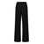 Fabiana Filippi FABIANA FILIPPI Cotton and linen trousers with micro sequins BLACK