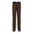 Tom Ford Brown Leopard Print Straight Trousers in Silk Blend Woman BROWN