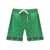 Palm Angels Green Paisley-Print Shorts In Viscose Man GREEN