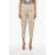 Brunello Cucinelli High-Waisted Leather Pants With Side Zip Beige