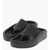 Maison Margiela Mm6 Faux Leather Thong Sandals Black