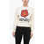 Kenzo Crew Neck Cotton Blend Sweater With Logo Beige