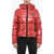 DSQUARED2 Varnish Effect Down Jacket With Logo Patch Red