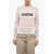 DSQUARED2 Long-Sleeved Mesh T-Shirt With Front Logo Pink