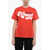 DSQUARED2 Crew Neck Honey Printed T-Shirt Red