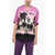 Palm Angels Bowling Fit Printed Sunset Shirt Pink