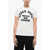 Kenzo Crew Neck Rue Vivienne T-Shirt With Velour Print White