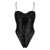 OSEREE OSÉREE HIGH-LEG SWIMSUIT EMBELLISHED WITH SEQUINS BLACK