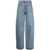 MM6 Maison Margiela MM6 MAISON MARGIELA HIGH-WAISTED TAPERED JEANS WITH A WORN EFFECT BLUE