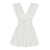 Philosophy White Short Dress Waist Bow In Technical Fabric Woman WHITE