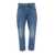 Golden Goose Blue Denim 'New Happy' Jeans in Cotton Man BLUE