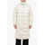 Nike Quilted Padded Maxi Jacket With Snap Buttons White