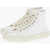 Maison Margiela Mm22 Cotton High-Top Tabi Sneakers With Ton-On-Ton Laces White