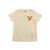 MINI RODINI Beige t-shirt with print White