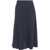 Gender Flared skirt in linen blend Blue