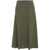 Gender Flared skirt in linen blend Green