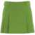 Gender Mini skirt with pleats Green