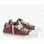 Maison Margiela Mm22 Leather And Fabric New Evolution Low Top Sneakers Burgundy