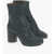 Maison Margiela Mm22 Leather Tabi Ankle Boots Heel 8Cm Green